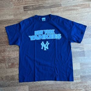 Vintage New York Yankees T-Shirt Mens XL Short Sleeve Blue 2003 Dynasty DS NWOT
